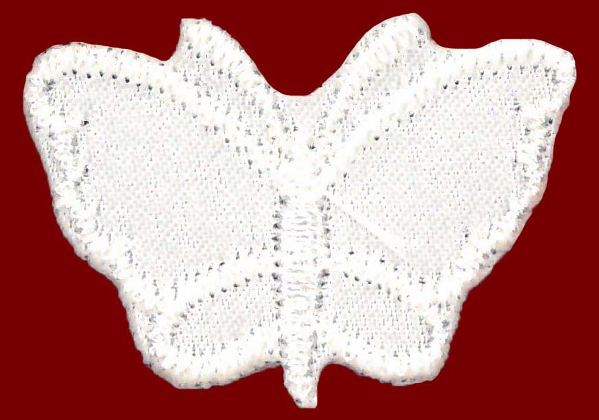 SMALL SATIN BUTTERFLY - IVORY